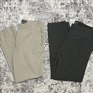2 H&M Men's Slim Fit Dress Pants - Khaki and Dark Grey